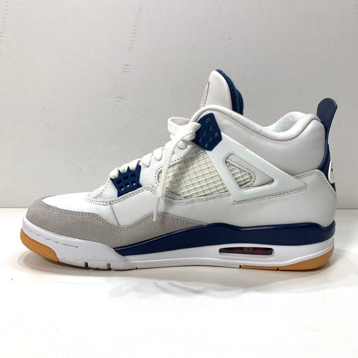 【中古品】【メンズ】 NIKE SB ナイキエスビー DR5415-100 AIR JORDAN 4 RETRO SP "SUMMIT WHITE/NAVY" エアジョーダン 4 サミットホワイト スニーカー 160-251012-gm-23-fuz サイズ：26.5cm カラー：ホワイト ブルー 万代Net店