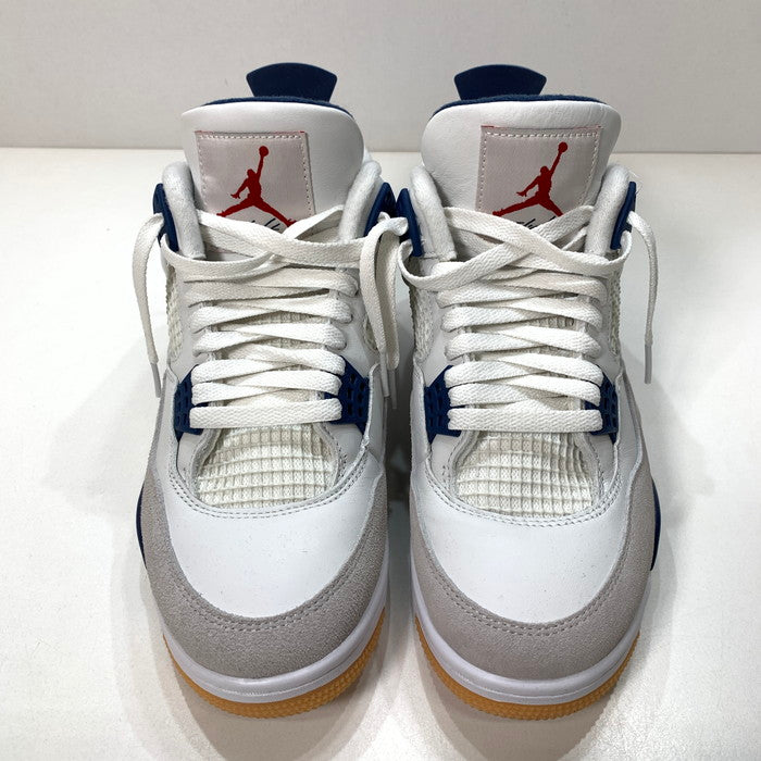 【中古品】【メンズ】 NIKE SB ナイキエスビー DR5415-100 AIR JORDAN 4 RETRO SP "SUMMIT WHITE/NAVY" エアジョーダン 4 サミットホワイト スニーカー 160-251012-gm-23-fuz サイズ：26.5cm カラー：ホワイト ブルー 万代Net店