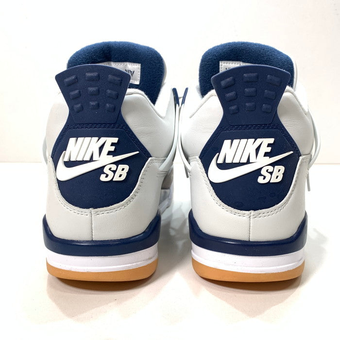 【中古品】【メンズ】 NIKE SB ナイキエスビー DR5415-100 AIR JORDAN 4 RETRO SP "SUMMIT WHITE/NAVY" エアジョーダン 4 サミットホワイト スニーカー 160-251012-gm-23-fuz サイズ：26.5cm カラー：ホワイト ブルー 万代Net店