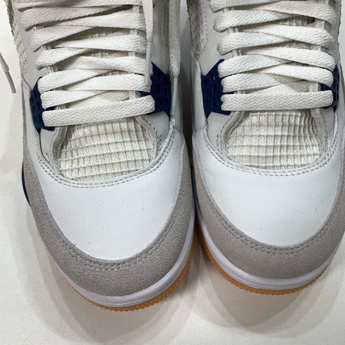 【中古品】【メンズ】 NIKE SB ナイキエスビー DR5415-100 AIR JORDAN 4 RETRO SP "SUMMIT WHITE/NAVY" エアジョーダン 4 サミットホワイト スニーカー 160-251012-gm-23-fuz サイズ：26.5cm カラー：ホワイト ブルー 万代Net店