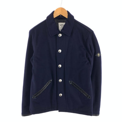 【中古品】【メンズ】 THE CRIMIE ソフトウール 中綿ジャケット アウター ブランド 古着 142-260419-gm-34-fuz サイズ：M カラー：ネイビー 万代Net店
