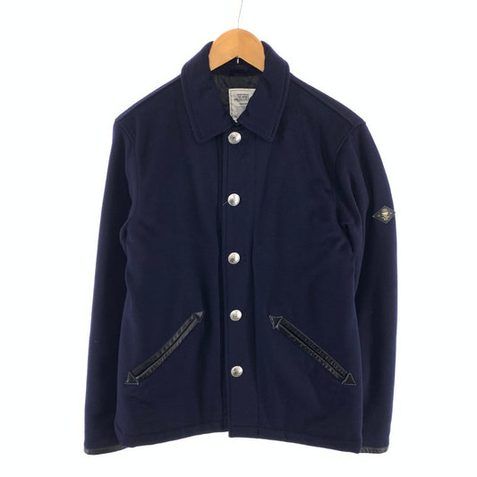 【中古品】【メンズ】 THE CRIMIE ソフトウール 中綿ジャケット アウター ブランド 古着 142-260419-gm-34-fuz サイズ：M カラー：ネイビー 万代Net店