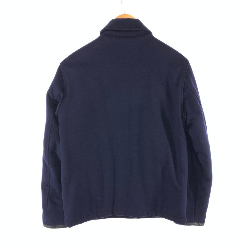 【中古品】【メンズ】 THE CRIMIE ソフトウール 中綿ジャケット アウター ブランド 古着 142-260419-gm-34-fuz サイズ：M カラー：ネイビー 万代Net店