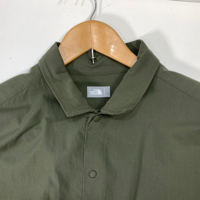【中古品】【メンズ】 THE NORTH FACE ザ・ノースフェイス NR11862 UTILITY SHIRT COAT 長袖シャツ ブランド 古着 144-260328-gm-19-fuz サイズ：L カラー：カーキ 万代Net店