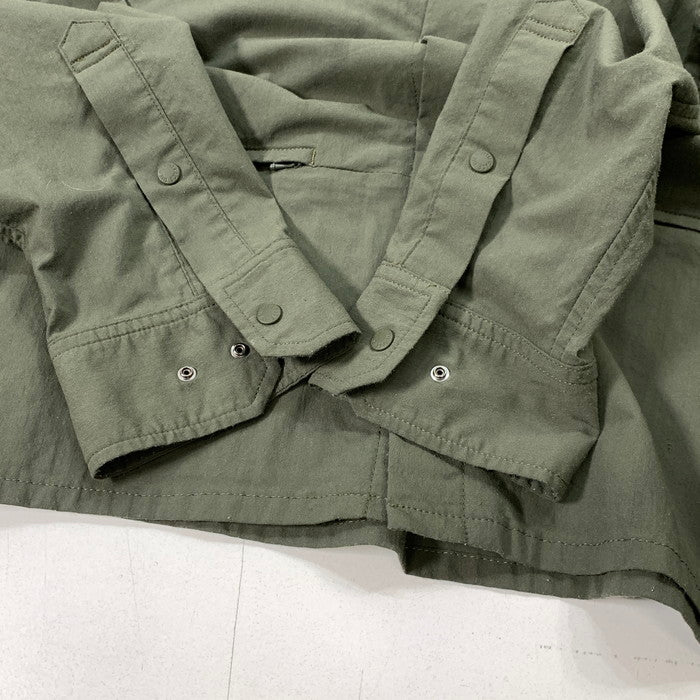 【中古品】【メンズ】 THE NORTH FACE ザ・ノースフェイス NR11862 UTILITY SHIRT COAT 長袖シャツ ブランド 古着 144-260328-gm-19-fuz サイズ：L カラー：カーキ 万代Net店