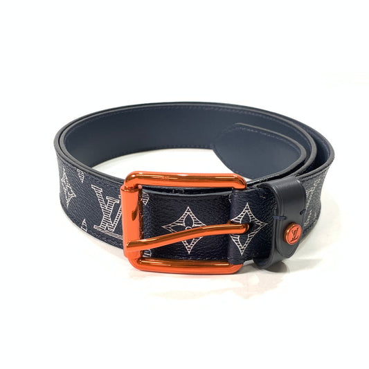 【中古品】【メンズ】 LOUIS VUITTON ルイ・ヴィトン M0047 モノグラムベルト ブランド 小物 179-260405-gm-26-fuz カラー：ネイビー 万代Net店