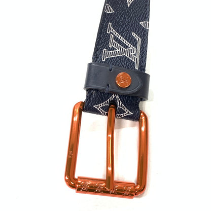 【中古品】【メンズ】 LOUIS VUITTON ルイ・ヴィトン M0047 モノグラムベルト ブランド 小物 179-260405-gm-26-fuz カラー：ネイビー 万代Net店