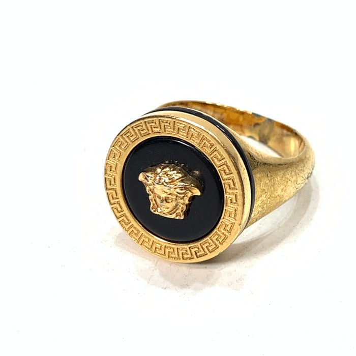 【中古品】【メンズ/レディース】 VERSACE ヴェルサーチ DG57285 メドゥーサ リング 指輪 アクセサリー 182-260315-gm-34-fuz サイズ：19号 カラー：ゴールド 19号 万代Net店