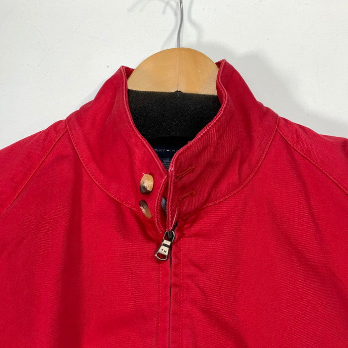 【中古品】【メンズ】 TOMMY HILFIGER トミーヒルフィガー ブルゾンジャケット アウター ブランド 古着 147-260328-gm-16-fuz サイズ：M カラー：レッド 万代Net店