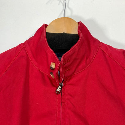 【中古品】【メンズ】 TOMMY HILFIGER トミーヒルフィガー ブルゾンジャケット アウター ブランド 古着 147-260328-gm-16-fuz サイズ：M カラー：レッド 万代Net店