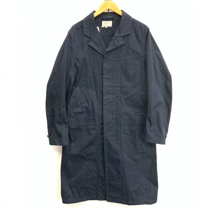 【中古品】【メンズ】 SOUNDMAN LONG COAT ロングコート アウター ブランド 古着 145-260405-gm-02-fuz サイズ：40 カラー：ネイビー 万代Net店