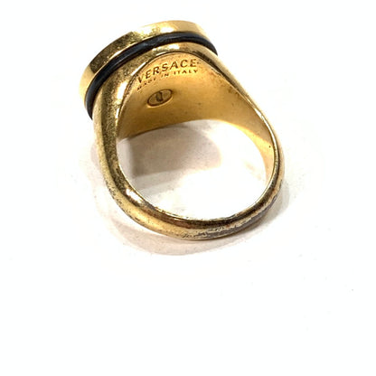【中古品】【メンズ/レディース】 VERSACE ヴェルサーチ DG57285 メドゥーサ リング 指輪 アクセサリー 182-260315-gm-34-fuz サイズ：19号 カラー：ゴールド 19号 万代Net店