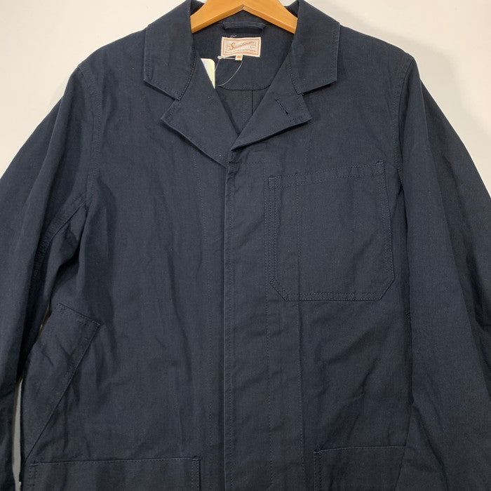 【中古品】【メンズ】 SOUNDMAN LONG COAT ロングコート アウター ブランド 古着 145-260405-gm-02-fuz サイズ：40 カラー：ネイビー 万代Net店