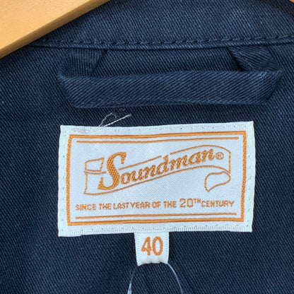 【中古品】【メンズ】 SOUNDMAN LONG COAT ロングコート アウター ブランド 古着 145-260405-gm-02-fuz サイズ：40 カラー：ネイビー 万代Net店
