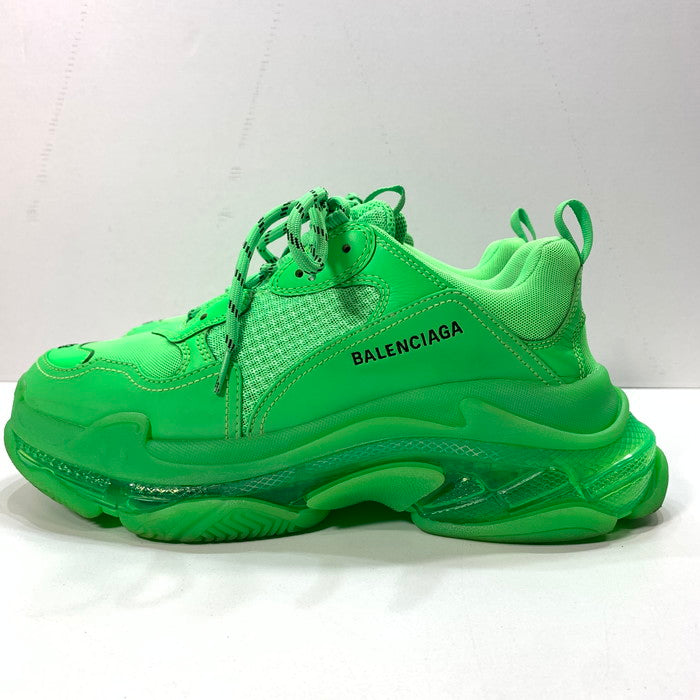 【中古品】【メンズ】 BALENCIAGA バレンシアガ 541624 TRIPLE S CLEAR SOLE トリプルエス スニーカー 162-251116-gm-27-fuz サイズ：43 カラー：グリーン 万代Net店