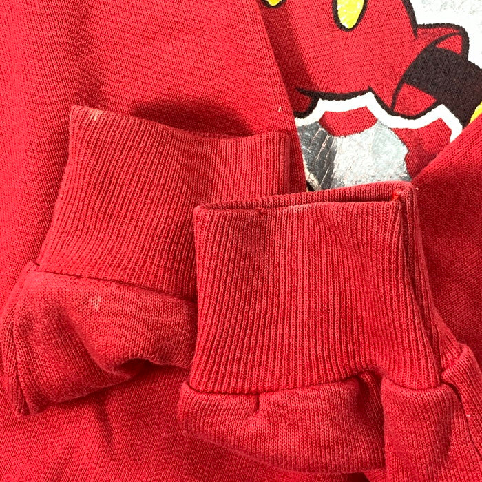 【中古品】【メンズ】 MICKEY&CO. 90s ミッキー スウェット ブランド 古着 145-260404-gm-26-fuz サイズ：L カラー：レッド 万代Net店