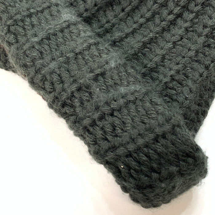 【中古品】【メンズ】 Y's for men ワイズ フォー メン TWO TONE DESIGN WOOL BEANIE ウールビーニー ニット帽子 185-251213-gm-17-fuz サイズ：FREE カラー：カーキ ブラウン 万代Net店