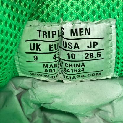 【中古品】【メンズ】 BALENCIAGA バレンシアガ 541624 TRIPLE S CLEAR SOLE トリプルエス スニーカー 162-251116-gm-27-fuz サイズ：43 カラー：グリーン 万代Net店