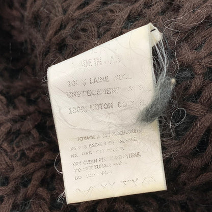 【中古品】【メンズ】 Y's for men ワイズ フォー メン TWO TONE DESIGN WOOL BEANIE ウールビーニー ニット帽子 185-251213-gm-17-fuz サイズ：FREE カラー：カーキ ブラウン 万代Net店