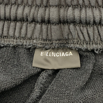 【中古品】【メンズ】 BALENCIAGA バレンシアガ 26SS MASKING TAPE BAGGY PANTS 846917 TTVL8 スウェットパンツ ボトムス ダメージ加工 ブランド 古着 152-260412-gm-07-fuz サイズ：M カラー：ブラック 万代Net店