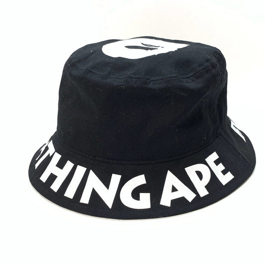 【中古品】【メンズ】 A BATHING APE アベイシングエイプ 90s ハット ブランド 帽子 185-251213-gm-18-fuz サイズ：58cm カラー：ブラック 万代Net店