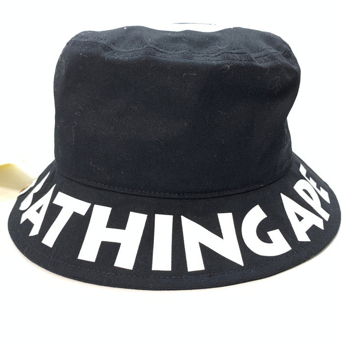 【中古品】【メンズ】 A BATHING APE アベイシングエイプ 90s ハット ブランド 帽子 185-251213-gm-18-fuz サイズ：58cm カラー：ブラック 万代Net店