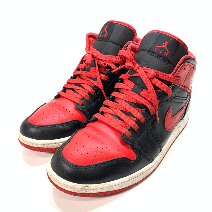 【中古品】【メンズ】 NIKE ナイキ DQ8426-060 AIR JORDAN 1 MID"BRED TOE" エアジョーダン 1 ミッド スニーカー 160-251116-gm-28-fuz サイズ：29cm カラー：ブラック レッド 万代Net店