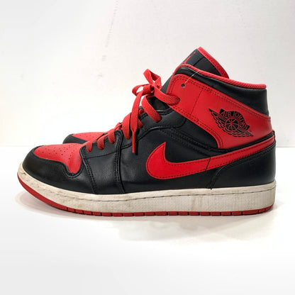 【中古品】【メンズ】 NIKE ナイキ DQ8426-060 AIR JORDAN 1 MID"BRED TOE" エアジョーダン 1 ミッド スニーカー 160-251116-gm-28-fuz サイズ：29cm カラー：ブラック レッド 万代Net店