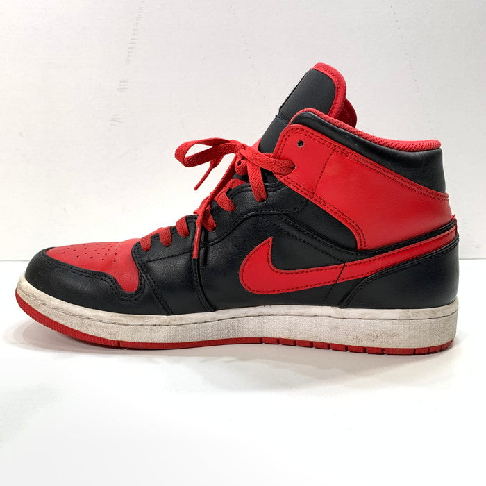 【中古品】【メンズ】 NIKE ナイキ DQ8426-060 AIR JORDAN 1 MID"BRED TOE" エアジョーダン 1 ミッド スニーカー 160-251116-gm-28-fuz サイズ：29cm カラー：ブラック レッド 万代Net店