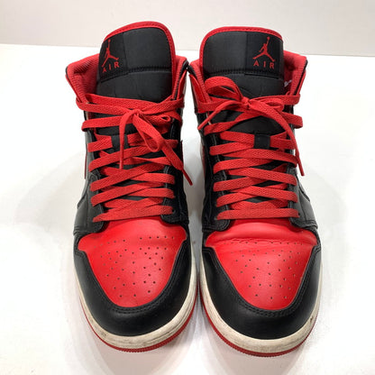 【中古品】【メンズ】 NIKE ナイキ DQ8426-060 AIR JORDAN 1 MID"BRED TOE" エアジョーダン 1 ミッド スニーカー 160-251116-gm-28-fuz サイズ：29cm カラー：ブラック レッド 万代Net店