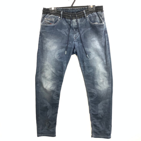 【中古品】【メンズ】 DIESEL ディーゼル SWEAT JEAN WAYKEES スウェットジーンズ パンツ ボトムス ブランド 古着 152-260321-gm-04-fuz サイズ：W34 カラー：カモ インディゴ 万代Net店