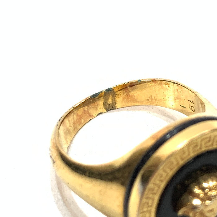 【中古品】【メンズ/レディース】 VERSACE ヴェルサーチ DG57285 メドゥーサ リング 指輪 アクセサリー 182-260315-gm-34-fuz サイズ：19号 カラー：ゴールド 19号 万代Net店