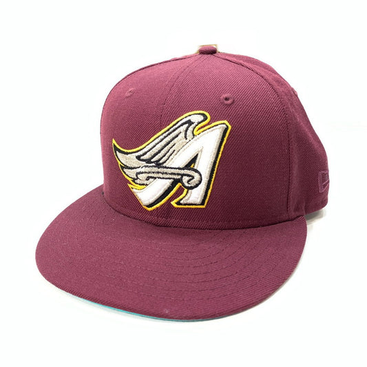 【中古品】【メンズ】 NEW ERA ニューエラ ANAHEIM ANGELS 50TH ANNIVERSARY CAP キャップ 帽子 185-251214-gm-01-fuz サイズ：59.6cm カラー：ボルドー 万代Net店