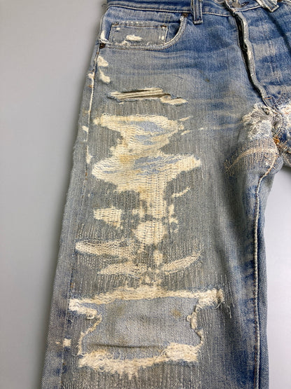 【現状渡し品】【メンズ】 Levi's リーバイス 70S 66前期 ボタン裏刻印 6 501 DENIM PANTS デニム パンツ メンズ ボトムス ジーンズ 70年代 ヴィンテージ 157-251223-em-39-min カラー：インディゴブルー 万代Net店