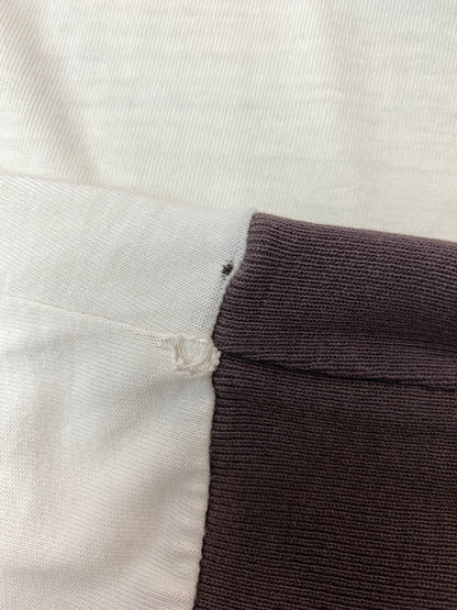 【現状渡し品】【メンズ】 STUSSY ステューシー 90’s BORDER POCKET L/S TEE 90年代 ボーダーポケット ロングスリーブTシャツ 長袖Tシャツ トップス 142-260626-yn-34-min サイズ：XL カラー：ダークブラウン/ホワイト 万代Net店