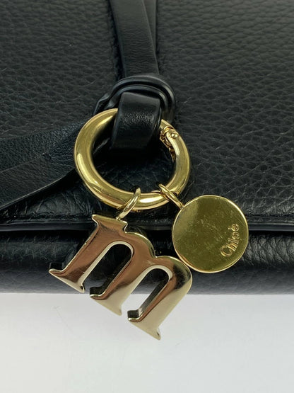 【LIFTる。景品】【中古】【レディース】 Chloe クロエ CHC22SK04MCB79DJ ALPHABET LONG WALLET レザー ロングウォレット サイフ 財布 181-231224-ab-25-min カラー：ブラック 万代Net店