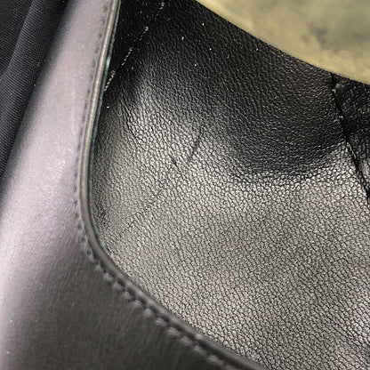 【中古品】BURBERRY バーバリー 【中古】BURBERRY バーバリー TILLINGTON ANKLE WRAP MULES 121578A1189 ティリントン アンクル ワープ ミュールズ 靴 183-211110-kk-08-min サイズ：38 カラー：ブラック 万代Net店