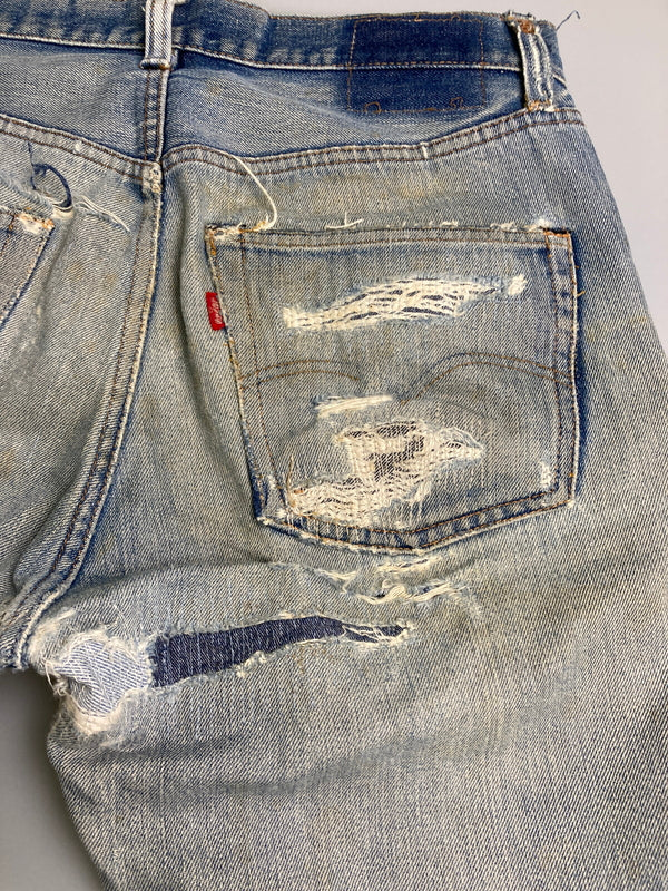 【現状渡し品】【メンズ】 Levi's リーバイス 70S 66前期 ボタン裏刻印 6 501 DENIM PANTS デニム パンツ メンズ ボトムス ジーンズ 70年代 ヴィンテージ 157-251223-em-39-min カラー：インディゴブルー 万代Net店