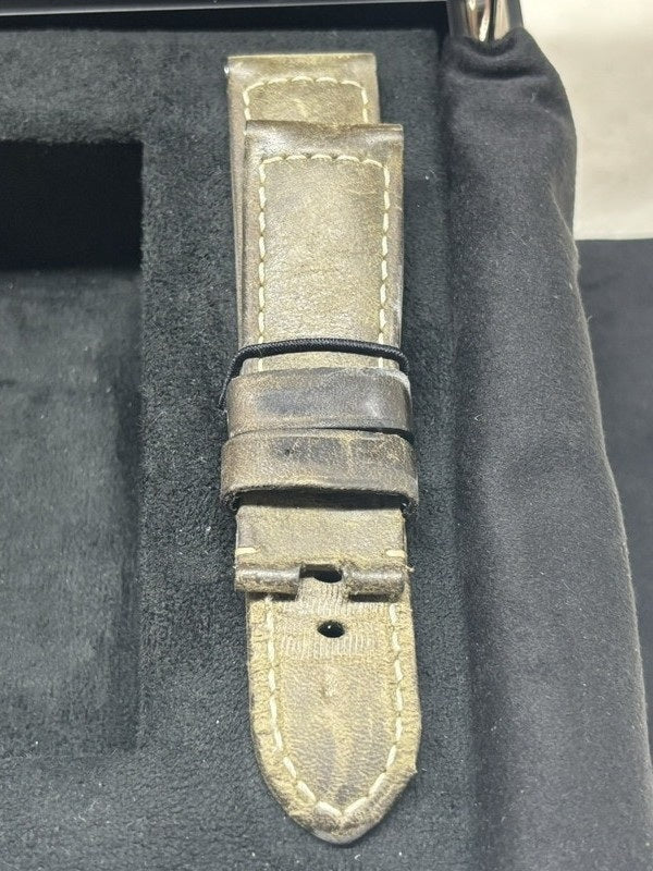 【中古品】【メンズ】 OFFICINE PANERAI オフィチーネパネライ PAM01090 T番 2017年製 ルミノール パワーリザーブ オートマティック アッチャイオ ウォッチ 腕時計 195-240602-ab-2-min カラー：シルバー/ブラック 万代Net店