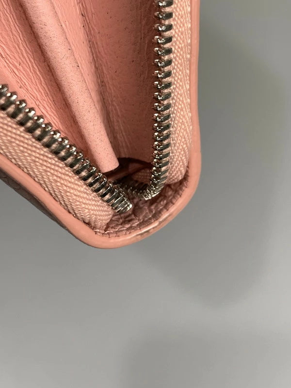 【LIFTる。景品】【中古】TIFFANY&Co. ティファニー 日本限定 LARGE ZIP WALLET ラージジップ ウォレット 長財布 181-250116-me-02-min カラー：ピンク 万代Net店