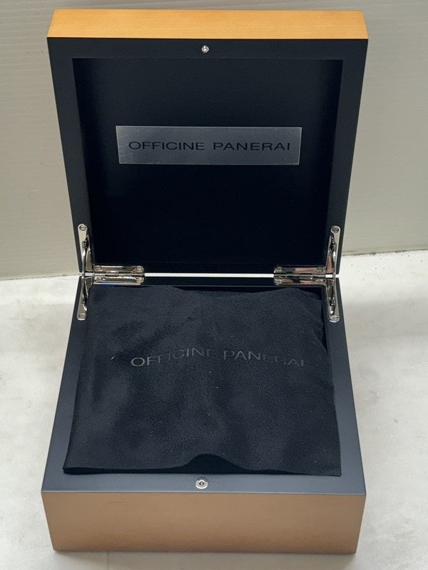 【中古品】【メンズ】 OFFICINE PANERAI オフィチーネパネライ PAM01090 T番 2017年製 ルミノール パワーリザーブ オートマティック アッチャイオ ウォッチ 腕時計 195-240602-ab-2-min カラー：シルバー/ブラック 万代Net店