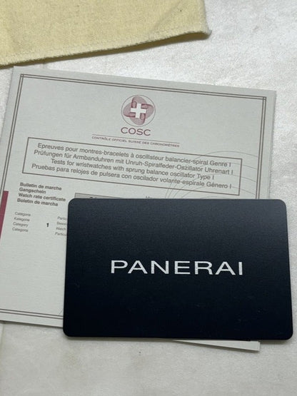 【中古品】【メンズ】 OFFICINE PANERAI オフィチーネパネライ PAM01090 T番 2017年製 ルミノール パワーリザーブ オートマティック アッチャイオ ウォッチ 腕時計 195-240602-ab-2-min カラー：シルバー/ブラック 万代Net店