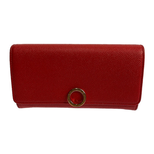 【LIFTる。景品】【中古】【レディース】 BVLGARI ブルガリ ロゴクリップ 二つ折り長財布 288176 ロングウォレット 181-221019-kk-30-min サイズ：約10×19×3cm カラー：コーラルレッド 万代Net店