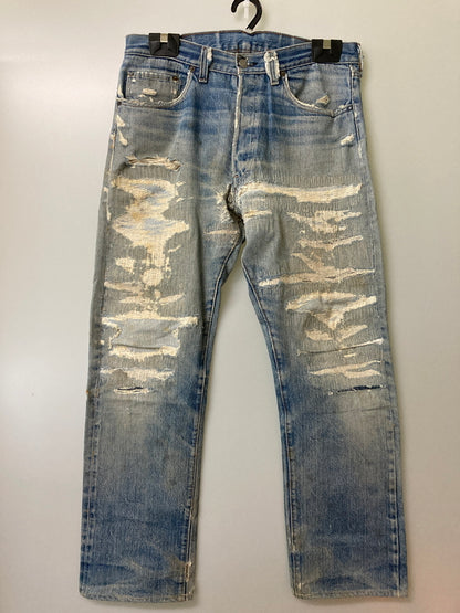 【現状渡し品】【メンズ】 Levi's リーバイス 70S 66前期 ボタン裏刻印 6 501 DENIM PANTS デニム パンツ メンズ ボトムス ジーンズ 70年代 ヴィンテージ 157-251223-em-39-min カラー：インディゴブルー 万代Net店