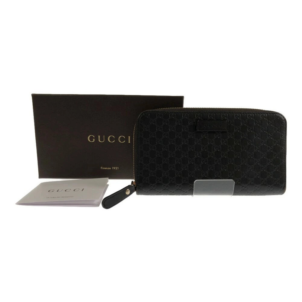 【中古品】【メンズ/レディース】 GUCCI グッチ 【中古】【メンズ/レディース】 GUCCI グッチ マイクログッチシマ ラウンドファスナーロングウォレット 財布 品番:449391 181-211221-rs-17-min サイズ：計測サイズ(約):H10cm/W19cm/D2.3cm カラー：ブラウン 万代Net店