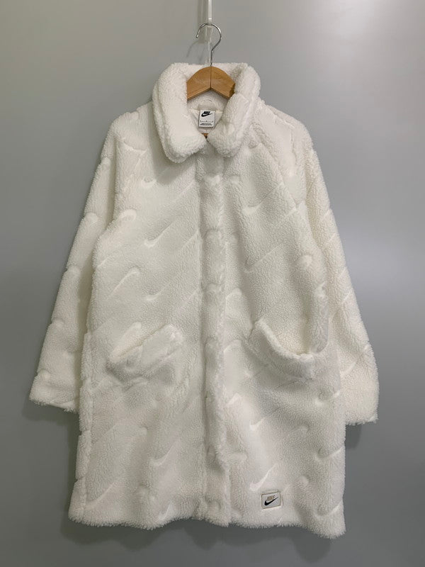 【中古美品】【レディース】 ナイキ DD5089 AS W NSW ICN CLSH SHRPA JKT フリースジャケット コート アウター 169-251111-AS-24-min サイズ：L カラー：ホワイト 万代Net店
