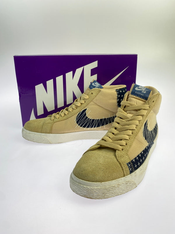【中古品】【メンズ】 NIKE ナイキ SB ZOOM BLAZER MID PRM CT0715-200 ズーム ブレーザー ミッド プレミアム スニーカー 靴 160-260709-yn-28-min サイズ：26.5cm US8.5 カラー：SESAMI/MYSTIC NAVY-SAIL 万代Net店