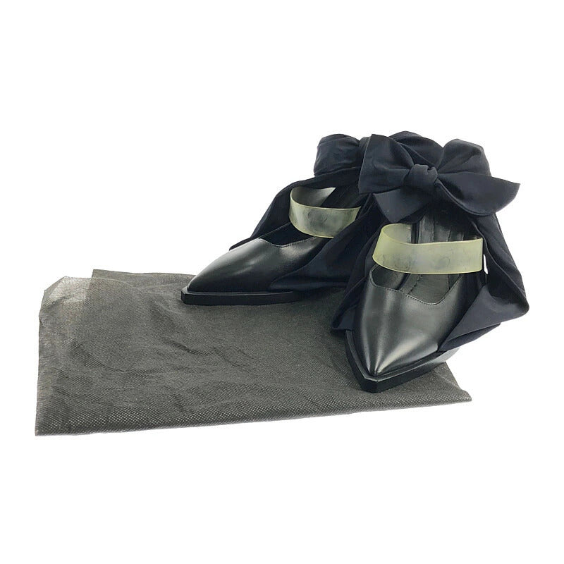 【LIFTる。景品】【中古】BURBERRY バーバリー TILLINGTON ANKLE WRAP MULES 121578A1189 ティリントン アンクル ワープ ミュールズ 靴 183-211110-kk-08-min サイズ：38 カラー：ブラック 万代Net店