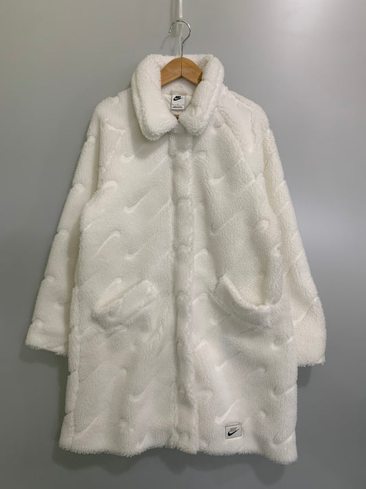 【中古美品】【レディース】 NIKE ナイキ DD5089 AS W NSW ICN CLSH SHRPA JKT フリースジャケット コート アウター 169-251111-AS-24-min サイズ：L カラー：ホワイト 万代Net店