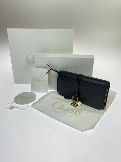 【中古品】【レディース】 CHC22SK04MCB79DJ ALPHABET LONG WALLET レザー ロングウォレット サイフ 財布 181-231224-ab-25-min カラー：ブラック 万代Net店